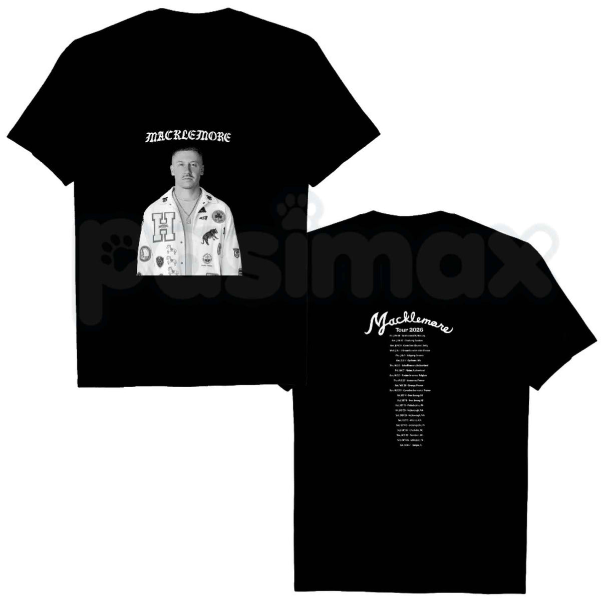 Macklemore World Tour 2026 T-Shirt – Rap Hip Hop Concert Tour Unisex Tee