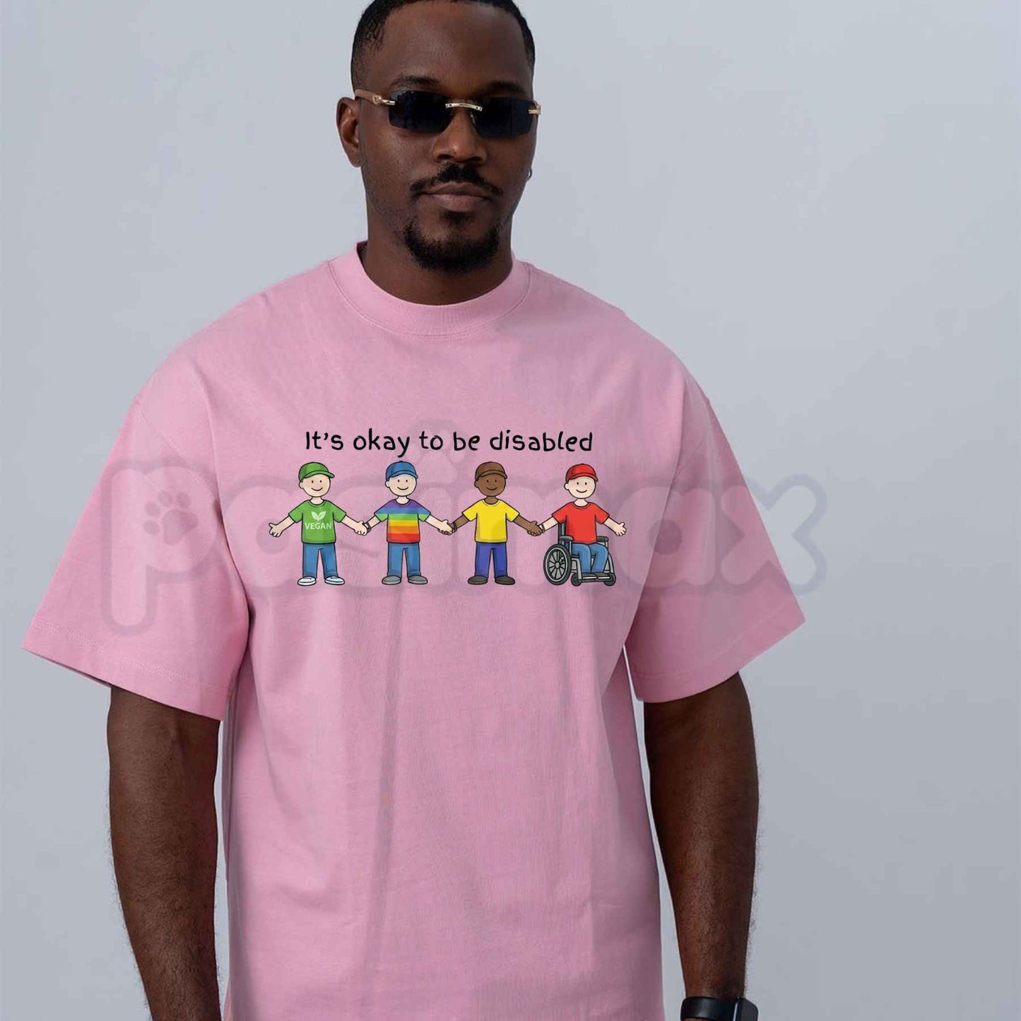 It's Okay To Be Disabled T-Shirt – Dark Humor Meme Unisex Cotton Graphic Tee
