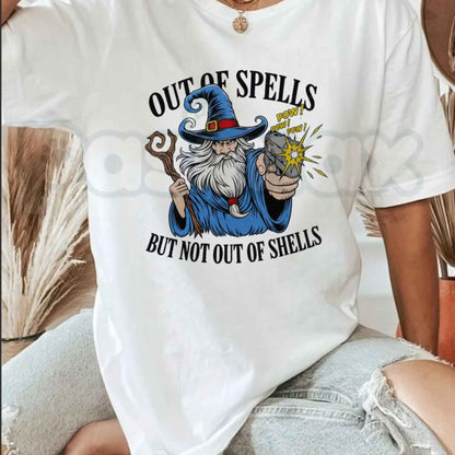 Funny Wizard Magic Parody T-Shirt – Comic Fantasy Streetwear Unisex Graphic Tee