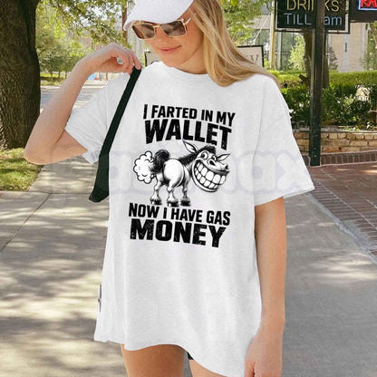 Funny Donkey Gasoline Joke T-Shirt – High Gas Prices Money Humor Unisex Tee
