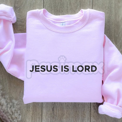 Unisex JESUS IS LORD Sweatshirt | Christian Faith Statement Jumper | Religious Scripture Apparel | Spiritual Gift Crewneck