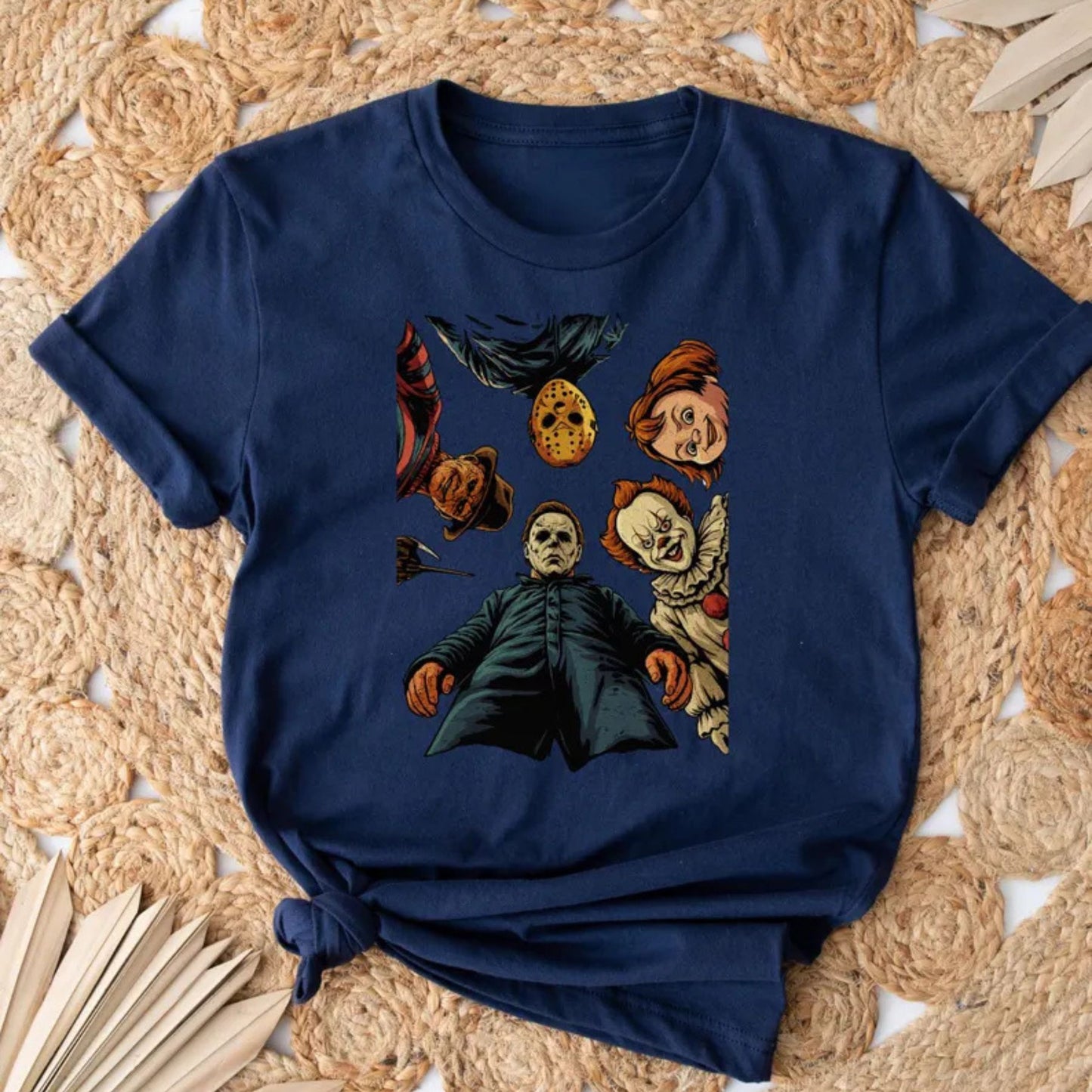 Spooky 90s Horror Movie Characters Shirt - Trendy Halloween Tee, Vintage Horror Apparel