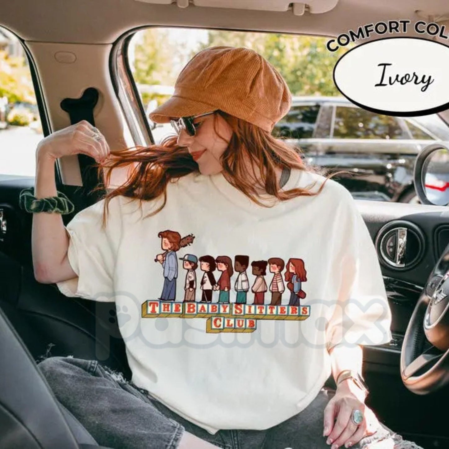 Comfort Colors® Steve Harrington "The Baby Sitters Club" T-Shirt – Retro 80s Hawkins Crewneck, Funny Harrington Babysitter Shirt, Vintage Graphic Tee
