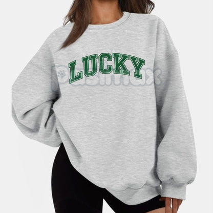 LUCKY, XOXO, TIRED Sweatshirt Collection – Humorous & Trendy Unisex Crewneck