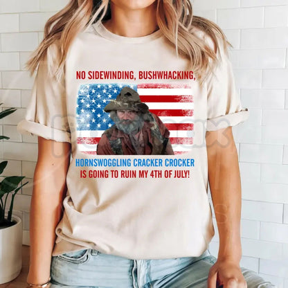 USA 250th Anniversary Western Quote T-Shirt – Classic Movie Tribute 4th of July Tee, Premium 100% Cotton Semiquincentennial Top, Vintage Heritage Patriotic Apparel, Made in USA