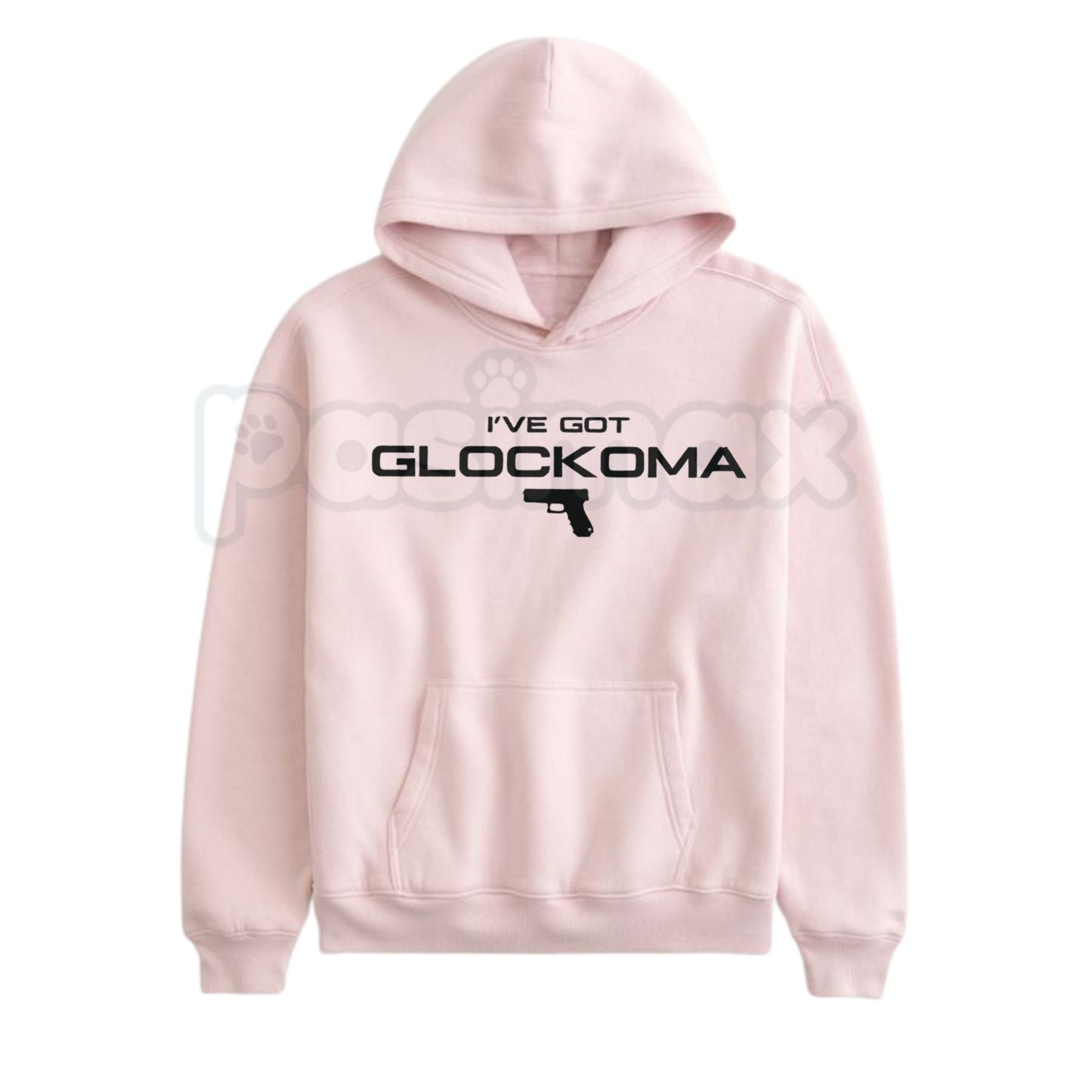"I've Got Glockoma" Hoodie – Funny Gun Humor Slogan Pullover, Tactical & Self-Defense Apparel, Unisex
