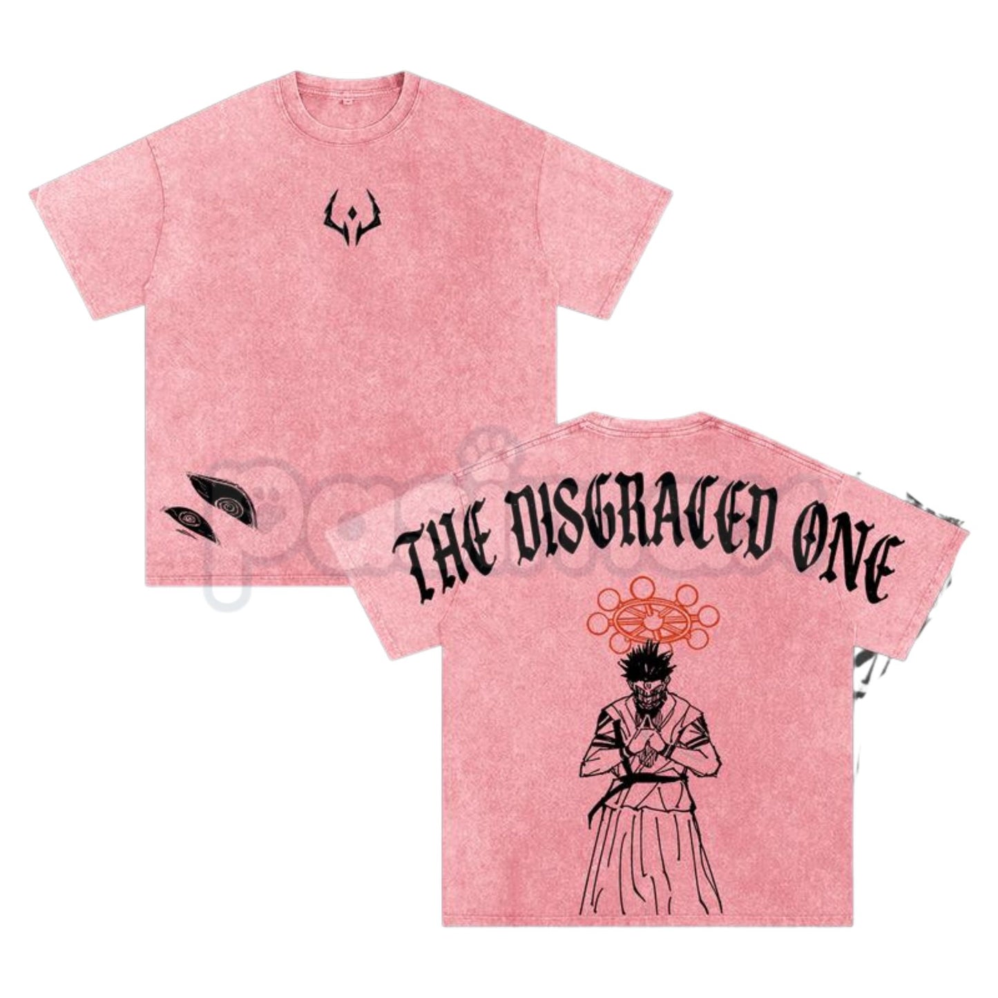 Sukuna “The Disgraced One” Vintage Washed Oversized Gym T-Shirt – Jujutsu Kaisen Graphic Tee
