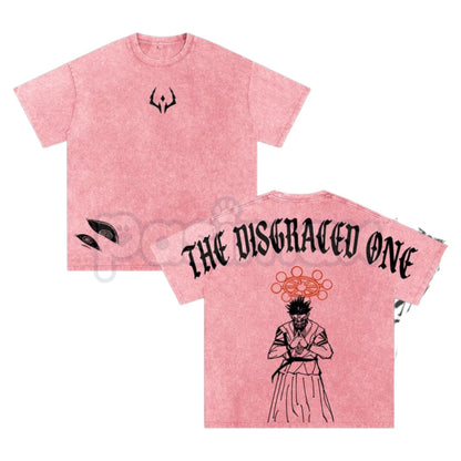 Sukuna “The Disgraced One” Vintage Washed Oversized Gym T-Shirt – Jujutsu Kaisen Graphic Tee