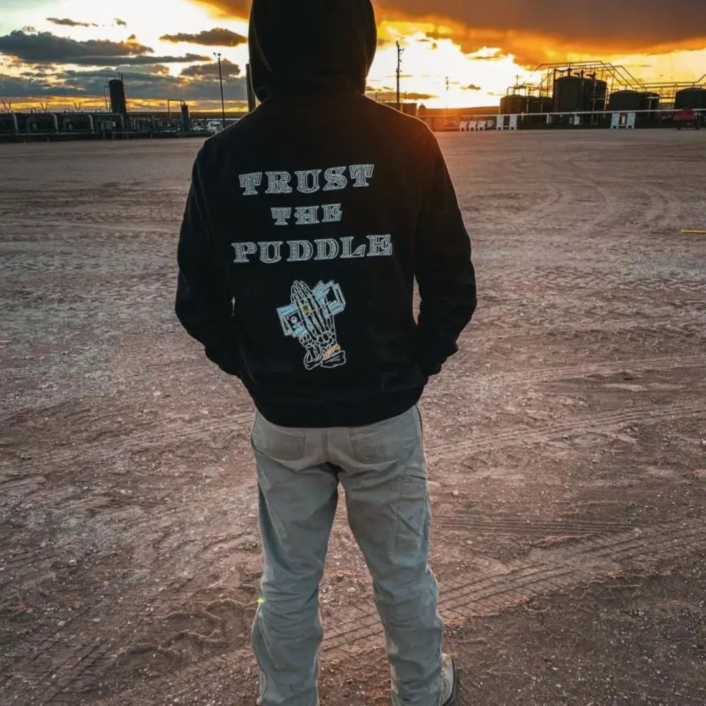 "Trust The Puddle" Hoodie - Unisex Cozy Pullover, Inspirational & Unique Apparel