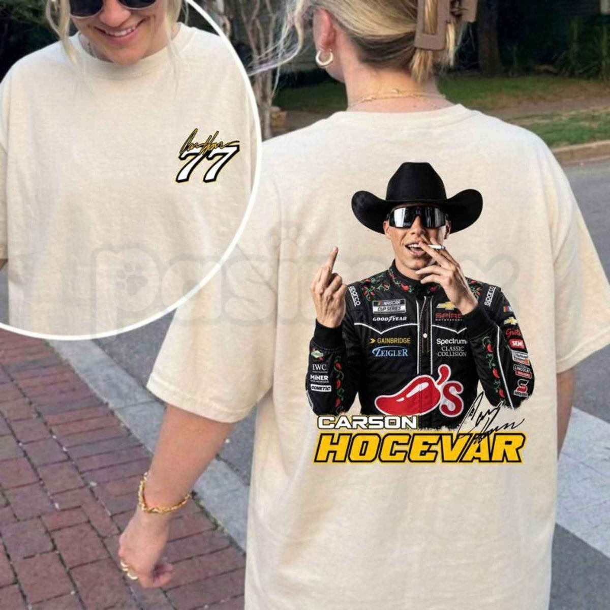 Carson Hocevar Fight Shirt – Vintage NASCAR Racing Graphic Unisex Tee