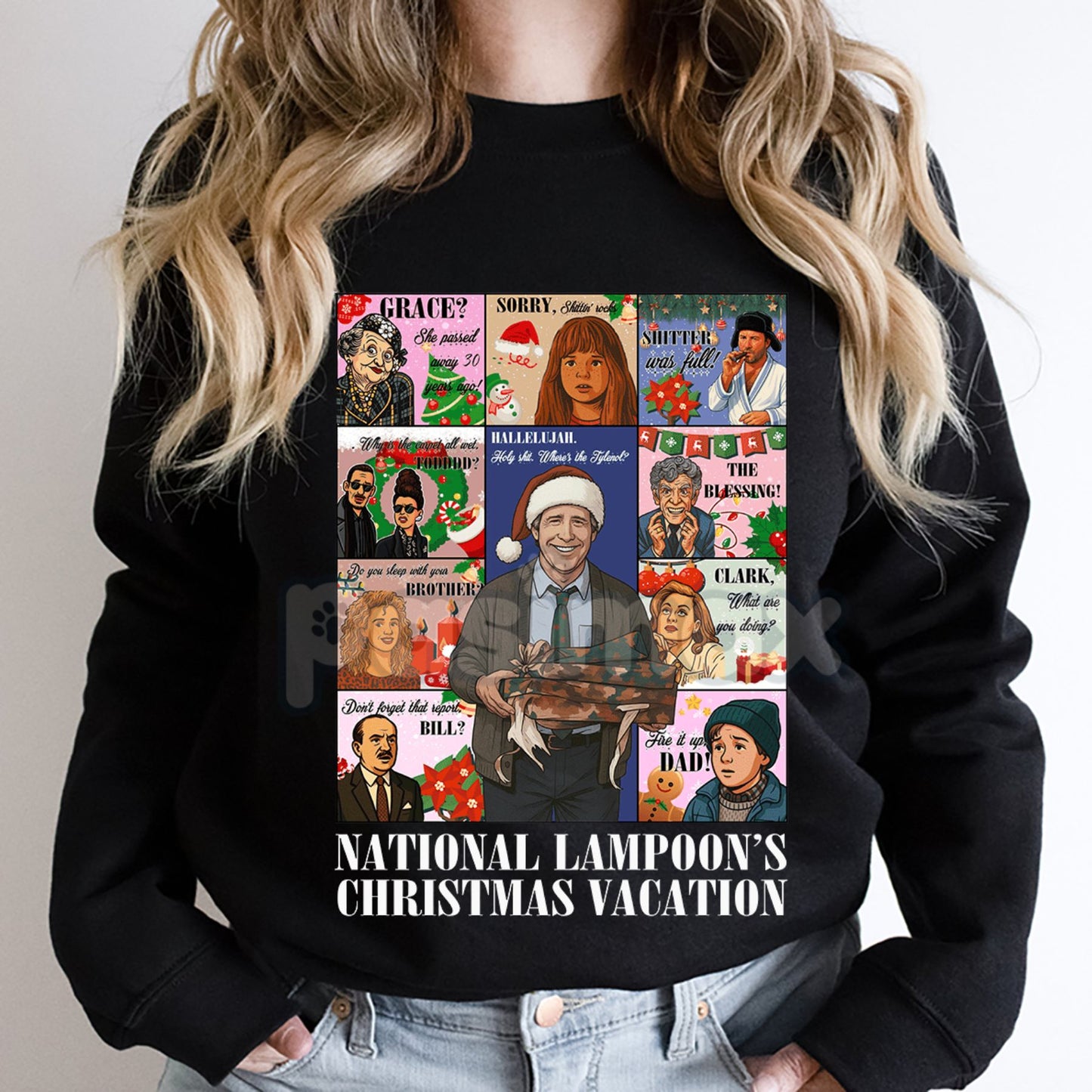 The Griswold Family Christmas Sweater – National Lampoon's Christmas Vacation Quote Sweatshirt
