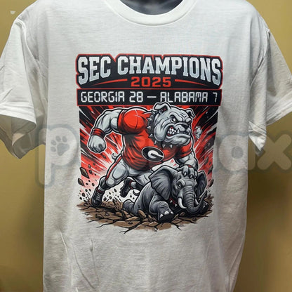 Official Georgia Bulldogs Championship Shirt - UGA Football Victory Fan Gear, College Football Commemorative Tee, Dawgs National Champion Apparel