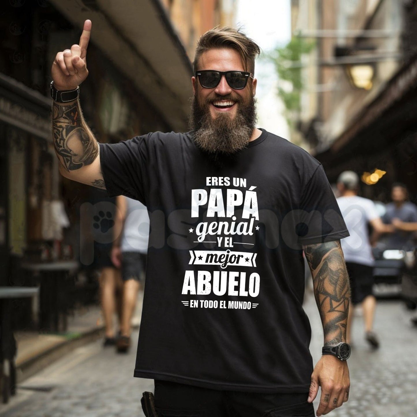 "Eres Un Papá Genial" T-Shirt – Spanish Father & Grandpa Heritage Graphic Tee