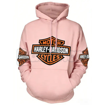 Harley-Davidson Vintage Logo Hoodie – Hardcore Motorcycle Culture Pullover, Retro Biker Aesthetic Streetwear, Unisex