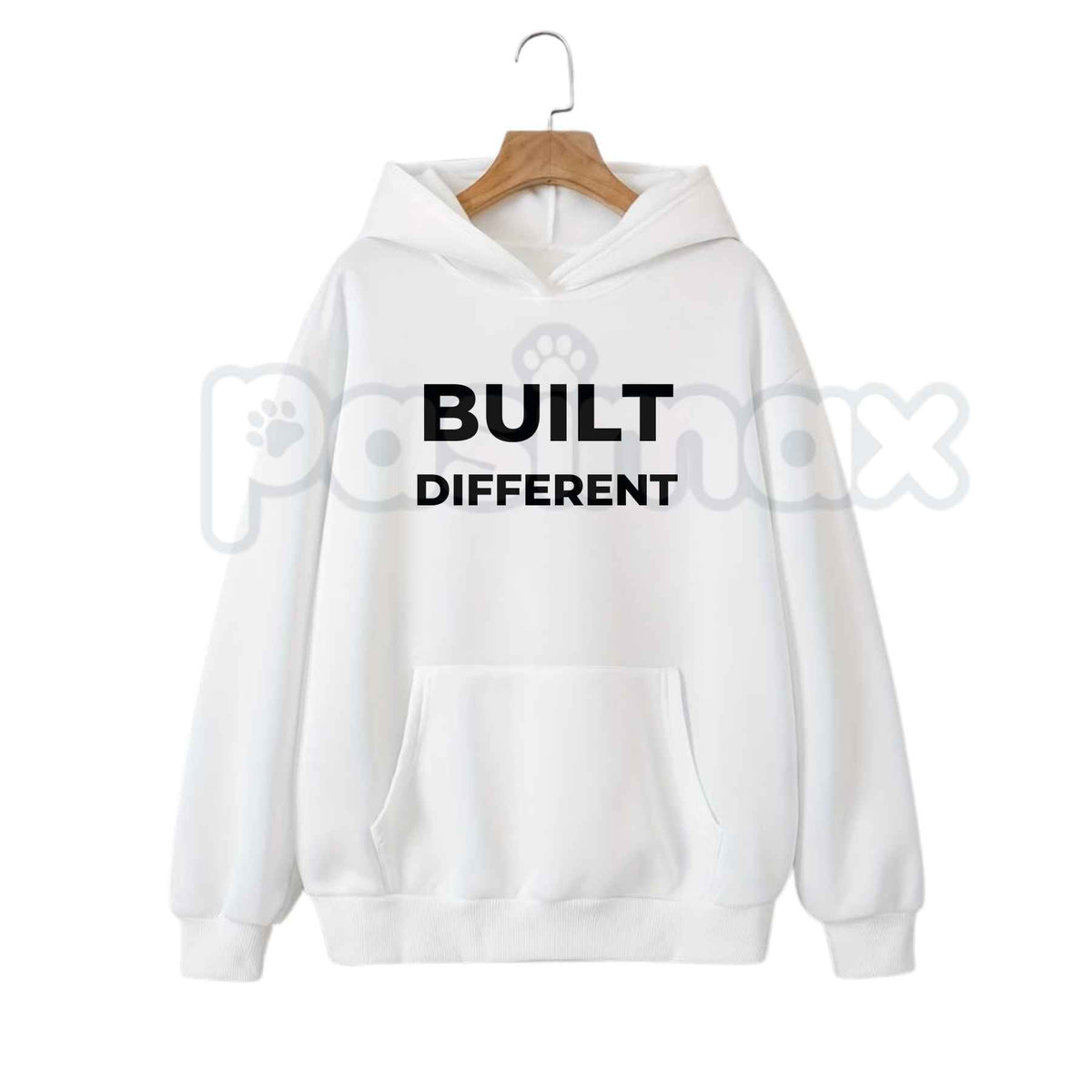 Built Different Graphic Hoodie – Gym Workout Gymbro Pullover, Motivational Fitness & Streetwear Sweatshirt, Unisex Heavy Blend