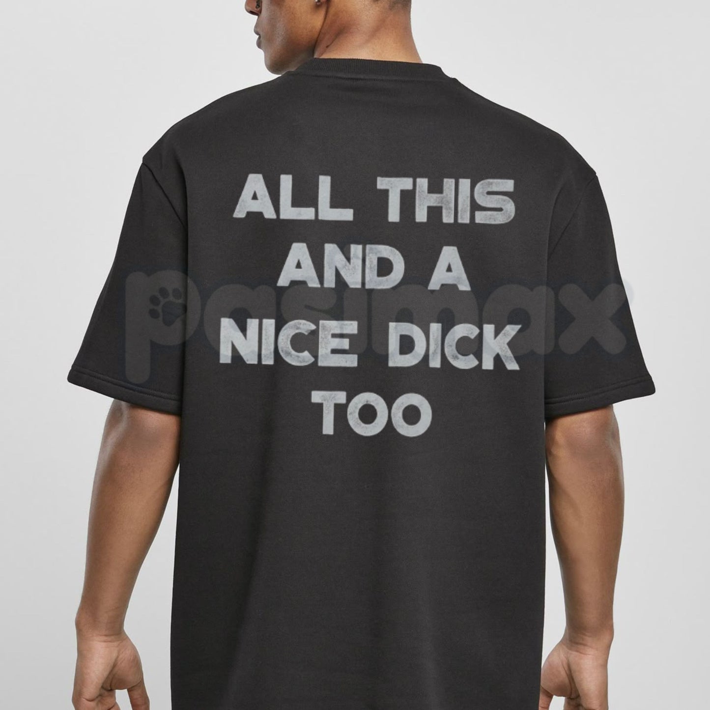 "All This And A Nice Dick Too" Funny T-Shirt – Bold Sarcastic Men's Graphic Tee, Premium 100% Cotton High-Confidence Top, Soft Lived-In Heavyweight Adult Humor Shirt, Made in USA