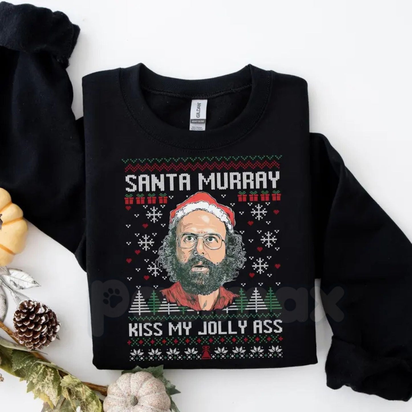 Funny Murray Hawkins Ugly Xmas Sweatshirt | Stranger Christmas Shirt | Murray Bauman Quote Jumper | Sarcastic Netflix Fan Gift