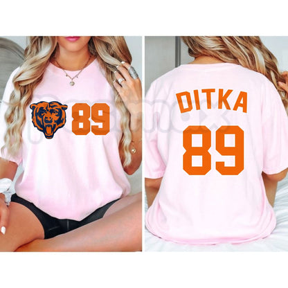 Mike Ditka #89 Chicago Bears Jersey T-Shirt – Retro Gridiron Fan Shirt