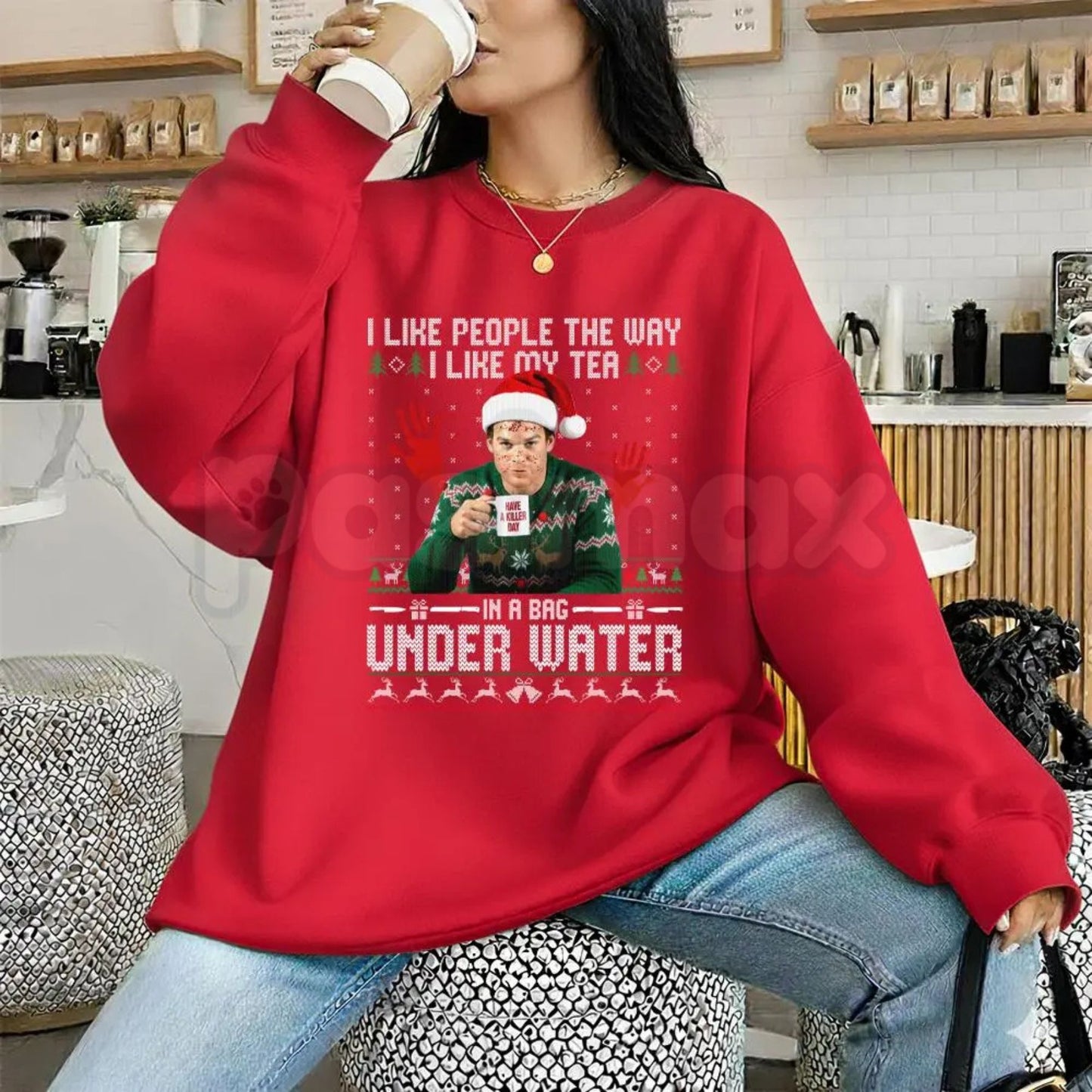 Dexter Christmas Vintage Sweatshirt | 90s Cartoon Network Holiday Jumper | Dexter's Laboratory Retro Xmas Crewneck | Nostalgia Gift