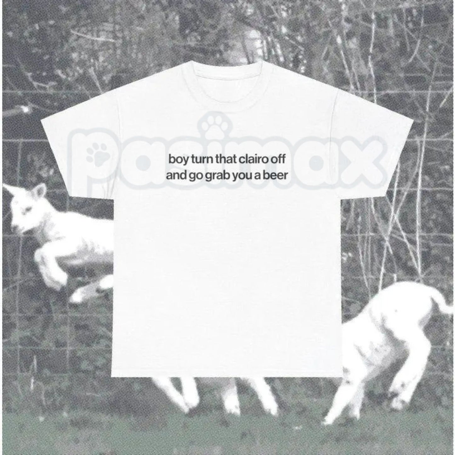 Funny "Boy Turn That Clairo Off" T-Shirt – Ironic Indie Pop Music Meme Graphic Tee
