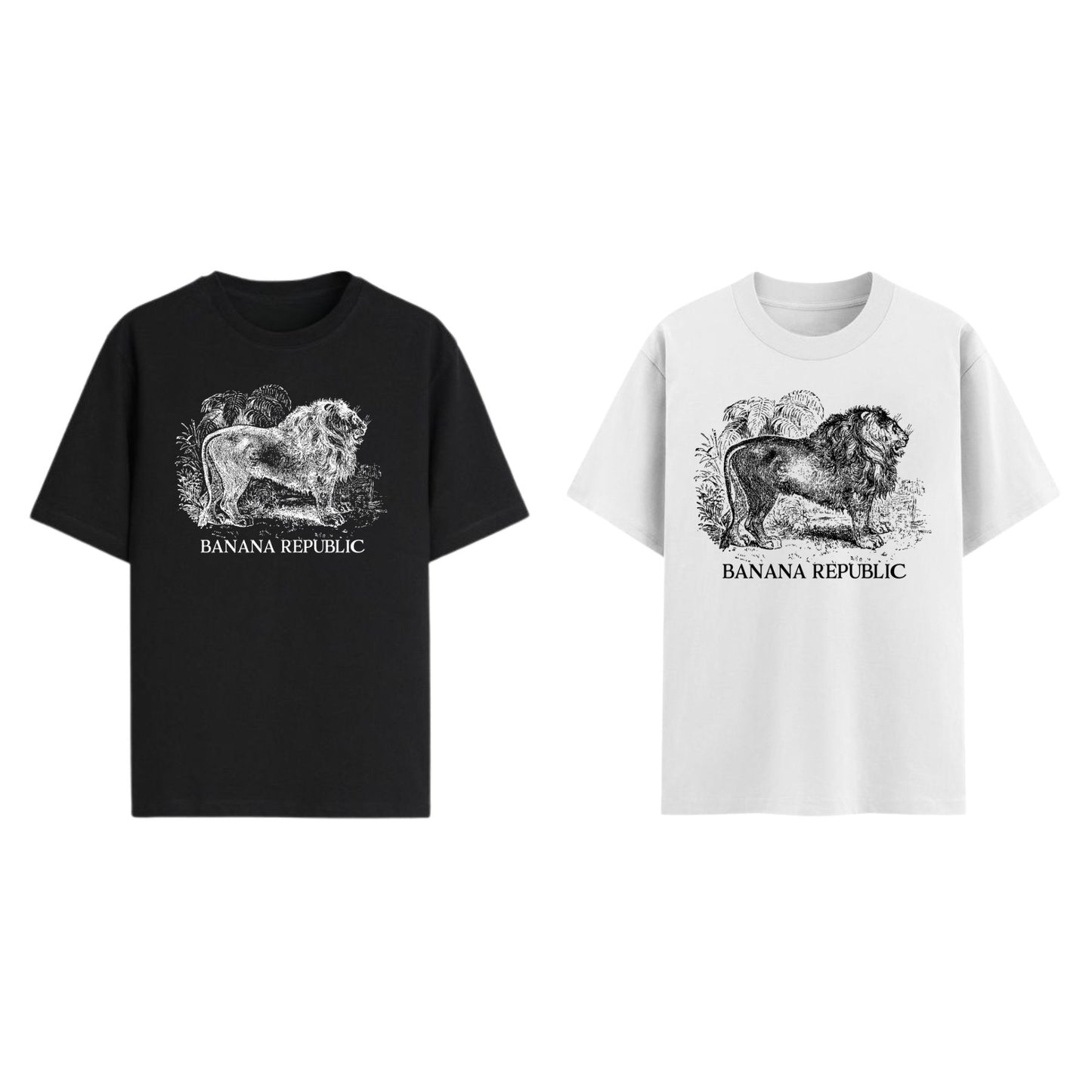 Banana Republic Graphic T-shirt - Retro Fashion Logo Tee, Classic Casual Apparel