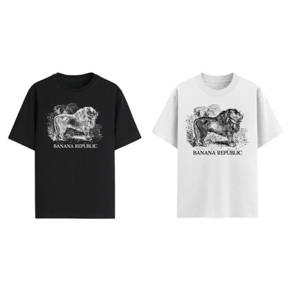 Banana Republic Graphic T-shirt - Retro Fashion Logo Tee, Classic Casual Apparel