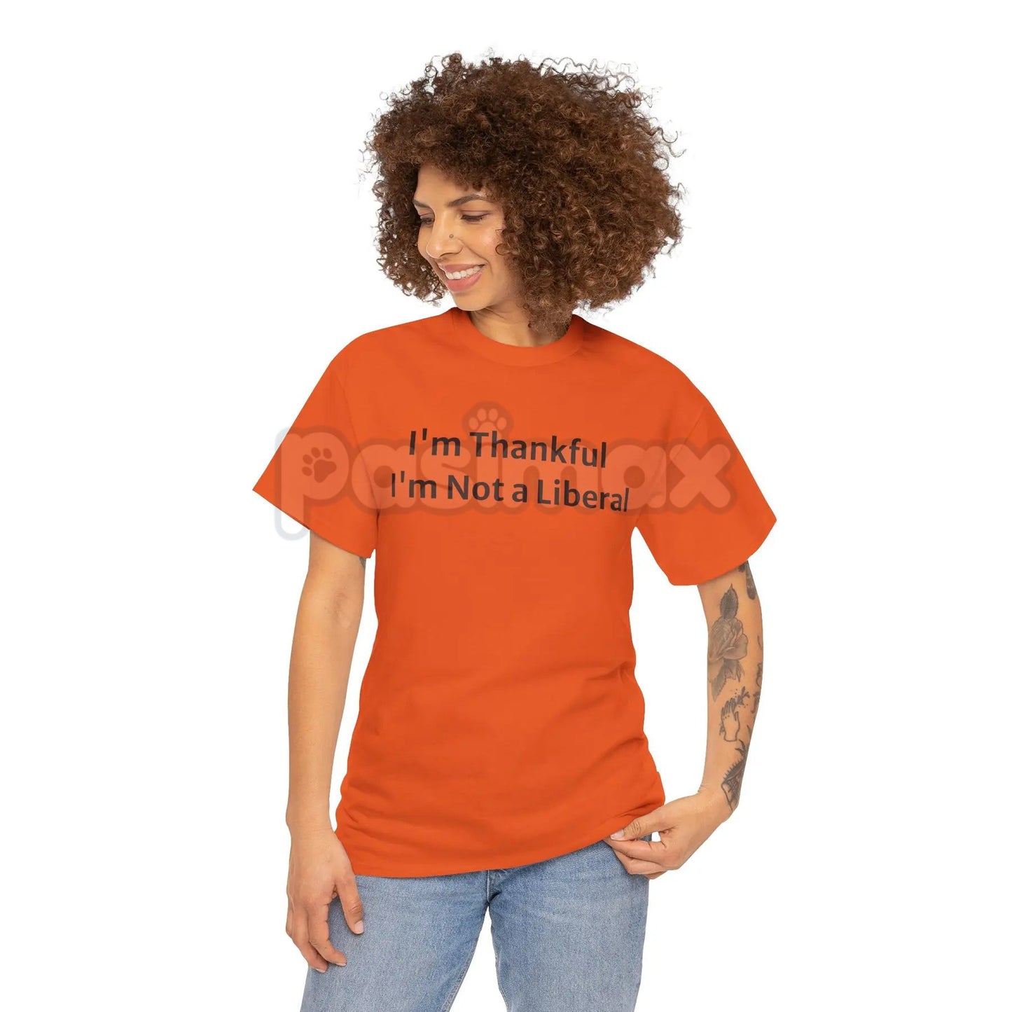 Funny "Not a Lib" Thanksgiving Shirt - Conservative Holiday Humor Tee, Anti-Woke Dinner Party Gift, Political Statement Apparel
