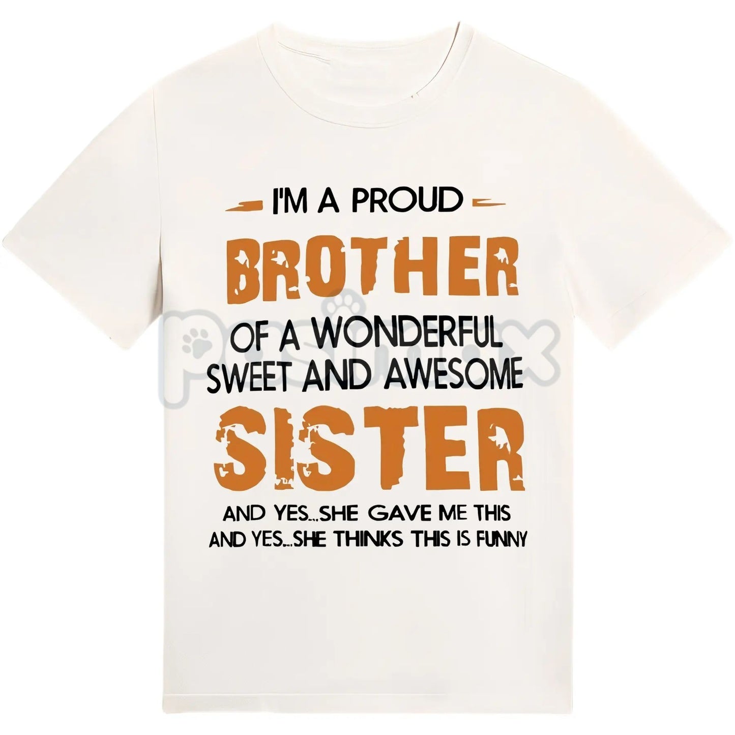 Men's "Brother and Sister" T-Shirt - Proud Sibling Bond Tee, Family Matching Apparel, Brotherhood & Sisterhood Gift