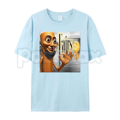 T Tung Sahur Fairs Parody YBG Meme T Shirt – Funny Italian Brainrot Irony Tee, Chronically Online Tung Tung Sahur Unisex Classic Cotton Shirt