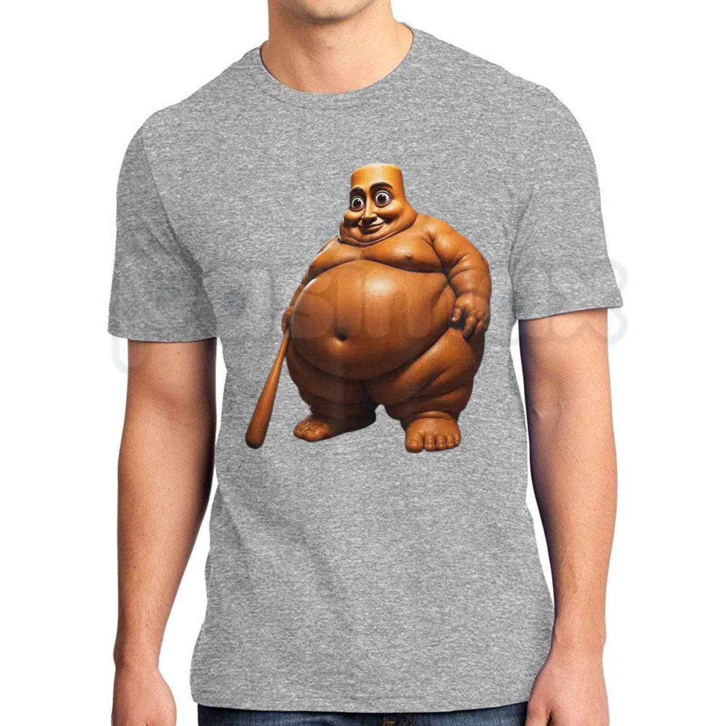 Tung Tung Tung Sahur Fat Meme T-Shirt – Viral Internet Humor Unisex Cotton Tee