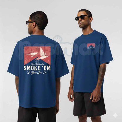 Smoke 'Em T-Shirt – Retro Automotive Racing Drag Strip Unisex Cotton Graphic Tee