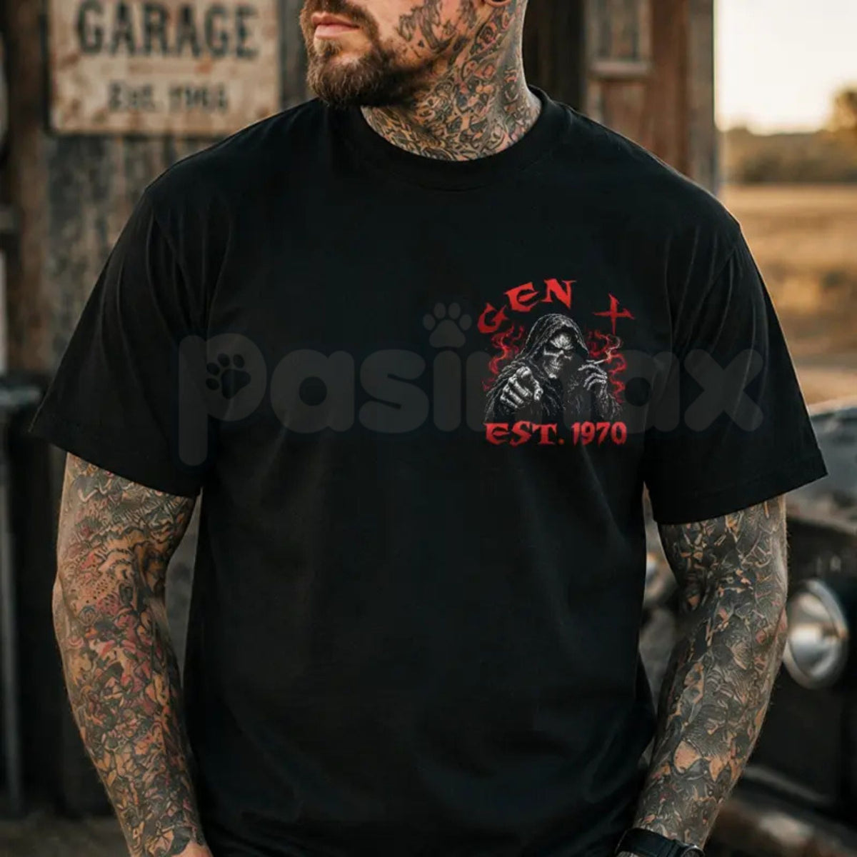 I Didn't Turn Into An Asshole Overnight Custom Year Skull T-Shirt – Chaosmoda Sarcastic Biker Tee