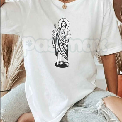 Saint Judas Tadeo Religious T-Shirt – San Judas Tadeo Catholic Faith Unisex Cotton Graphic Tee
