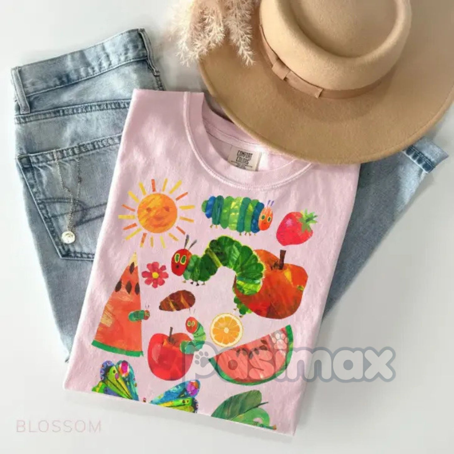 Hungry Caterpillar Teacher Shirt – Back To School Outfit, First Day of School Tee, Teacher Life Apparel, Gift for Educator