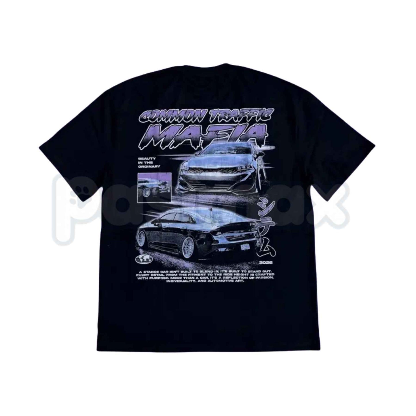 Common Traffic Mafia Stance Car Culture Back Print T-Shirt – JDM Automotive Unisex Cotton Tee