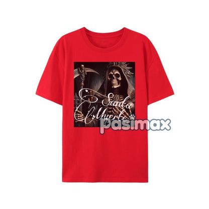 Men's Santa Muerte Knight Graphic Tee - Unapologetic Style Shirt, Dark Fantasy Apparel