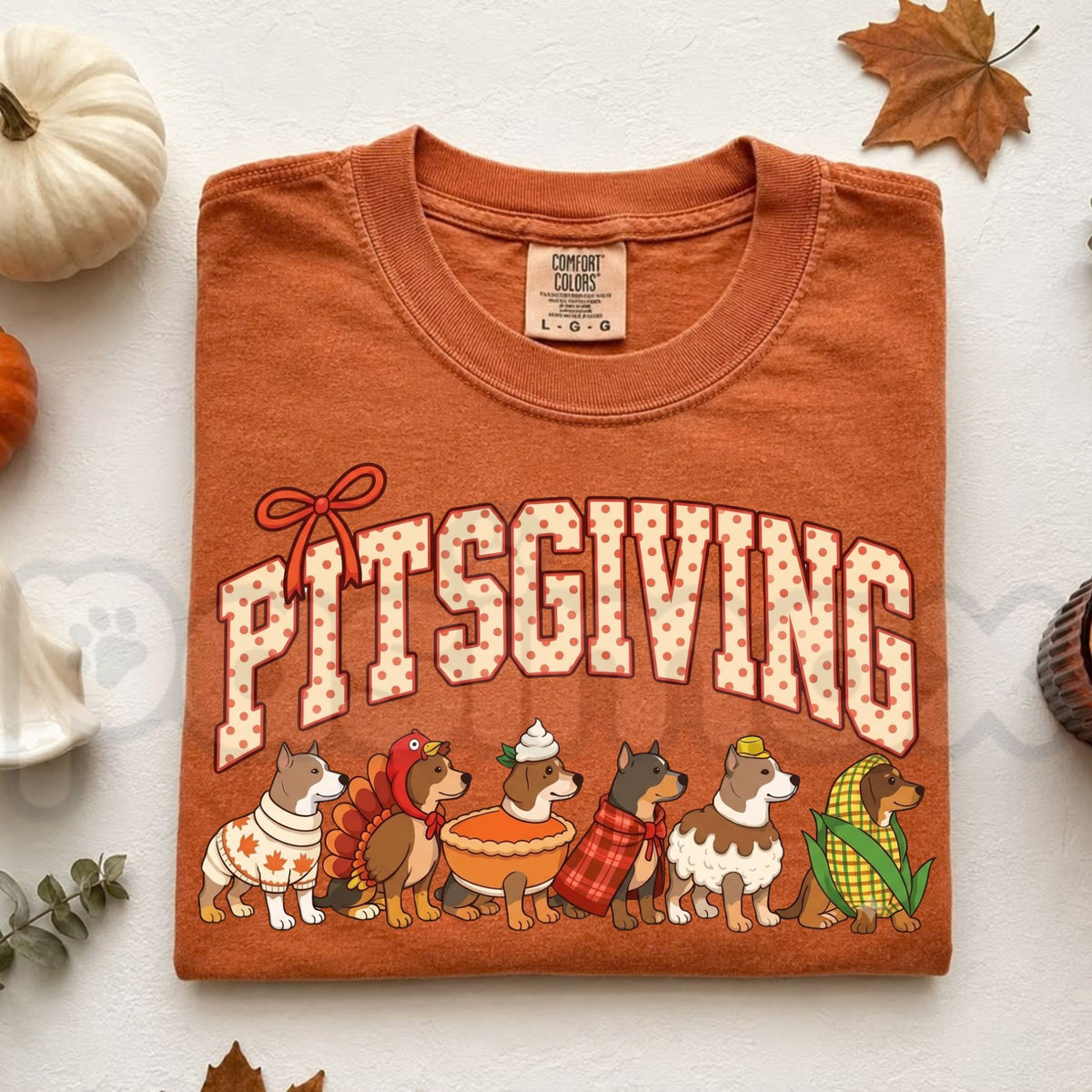 Comfort Colors® Thanksgiving Dog Breeds T-Shirt – Retro Pumpkin Fall Graphic Tee, Cute Dog Lover Unisex Top & Autumn Gift
