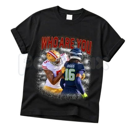 Mike Evans Meme T-Shirt – Who Are You San Francisco Football Rivalry Graphic Tee
