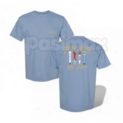"Spent My Dollar On Beer" T-Shirt – Retro Country Music Graphic Tee, Remastered Heavy Cotton Blue Collar Top, Soft Lived-In Heavyweight Lyric Statement Shirt, Made in USA