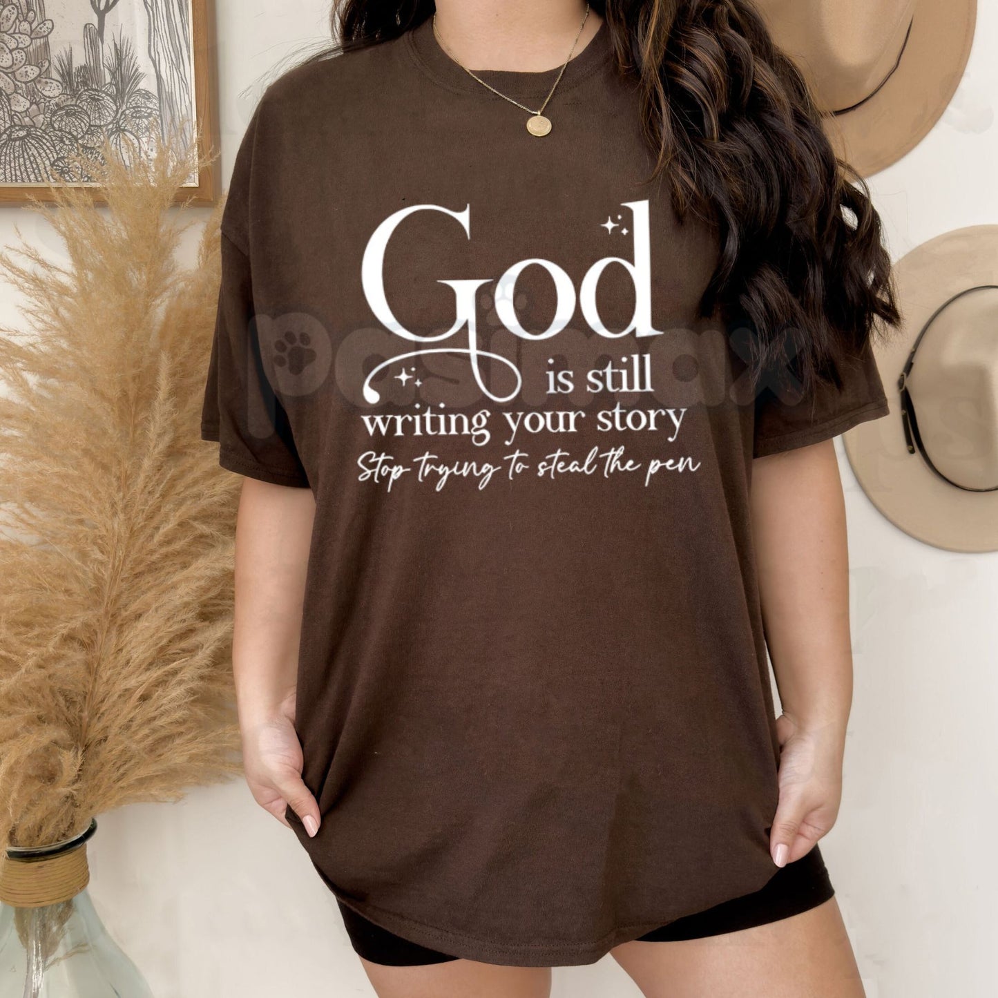 "God Is Still Writing Your Story" Christian T-Shirt – Inspirational Faith Graphic Tee, Premium 100% Cotton Grace Top, Soft Lived-In Heavyweight Storyteller Shirt, Made in USA