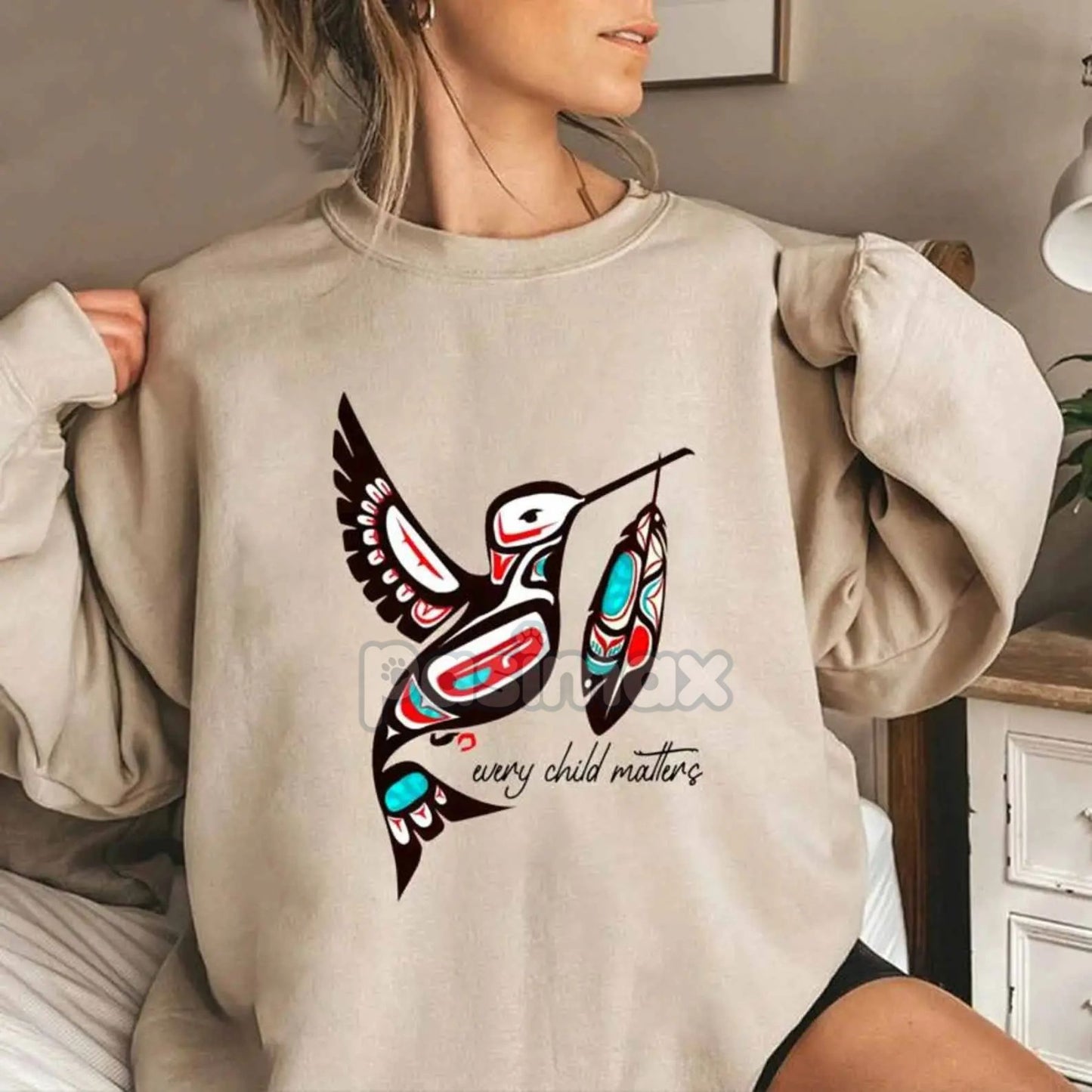 Hunting Season Sweatshirt – Preppy Camo Bow Every Child Matters Top