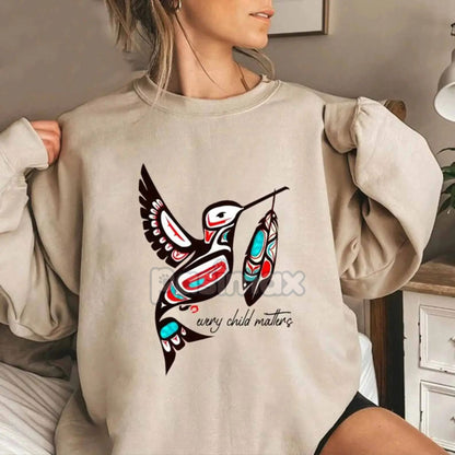 Hunting Season Sweatshirt – Preppy Camo Bow Every Child Matters Top