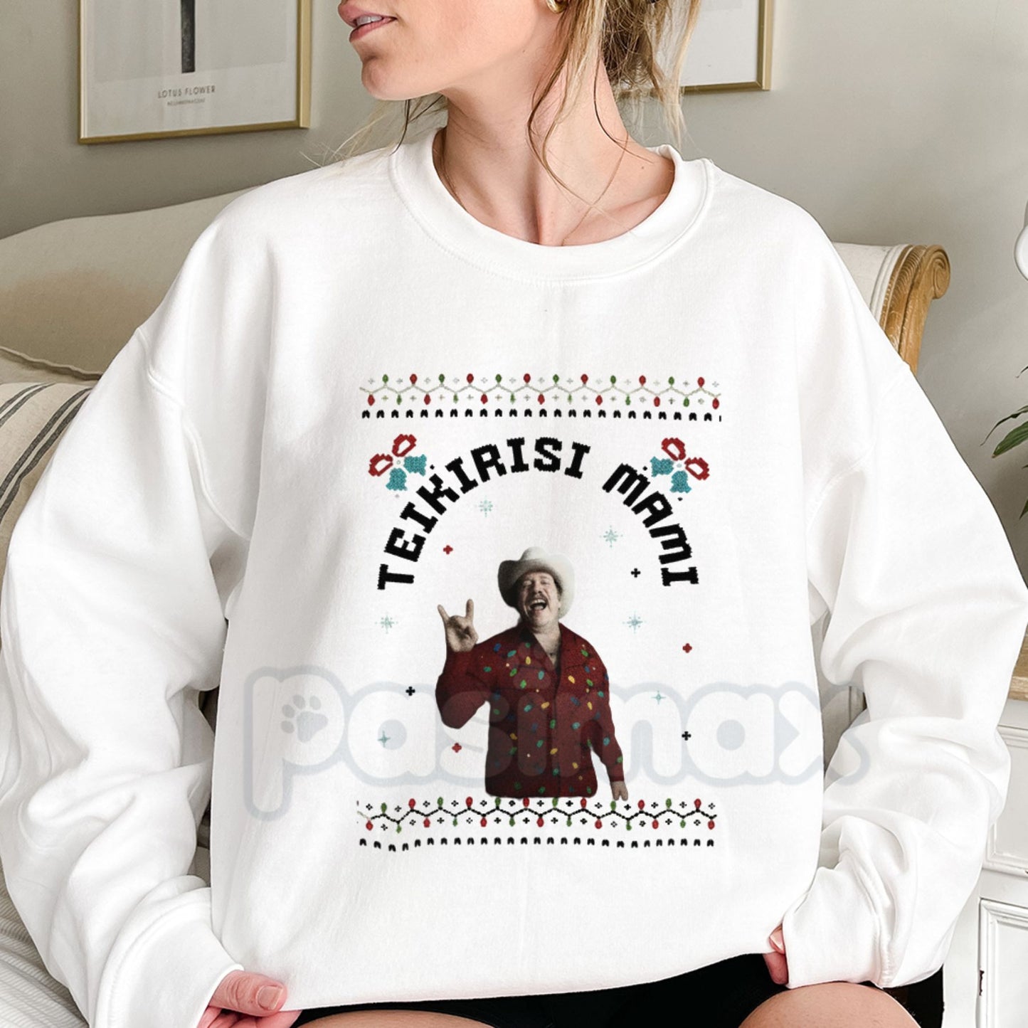 Teikirisi Mami Sweatshirt | Funny Spanglish Quote Jumper | Latina Mom Life Gift | Relaxed Tropical Vibe Crewneck