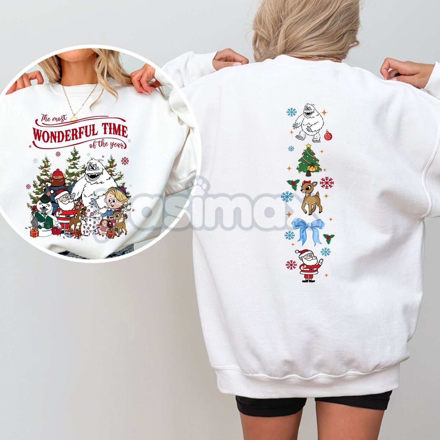 Vintage Rudolph Christmas Sweatshirt – Retro Holiday Crewneck Top