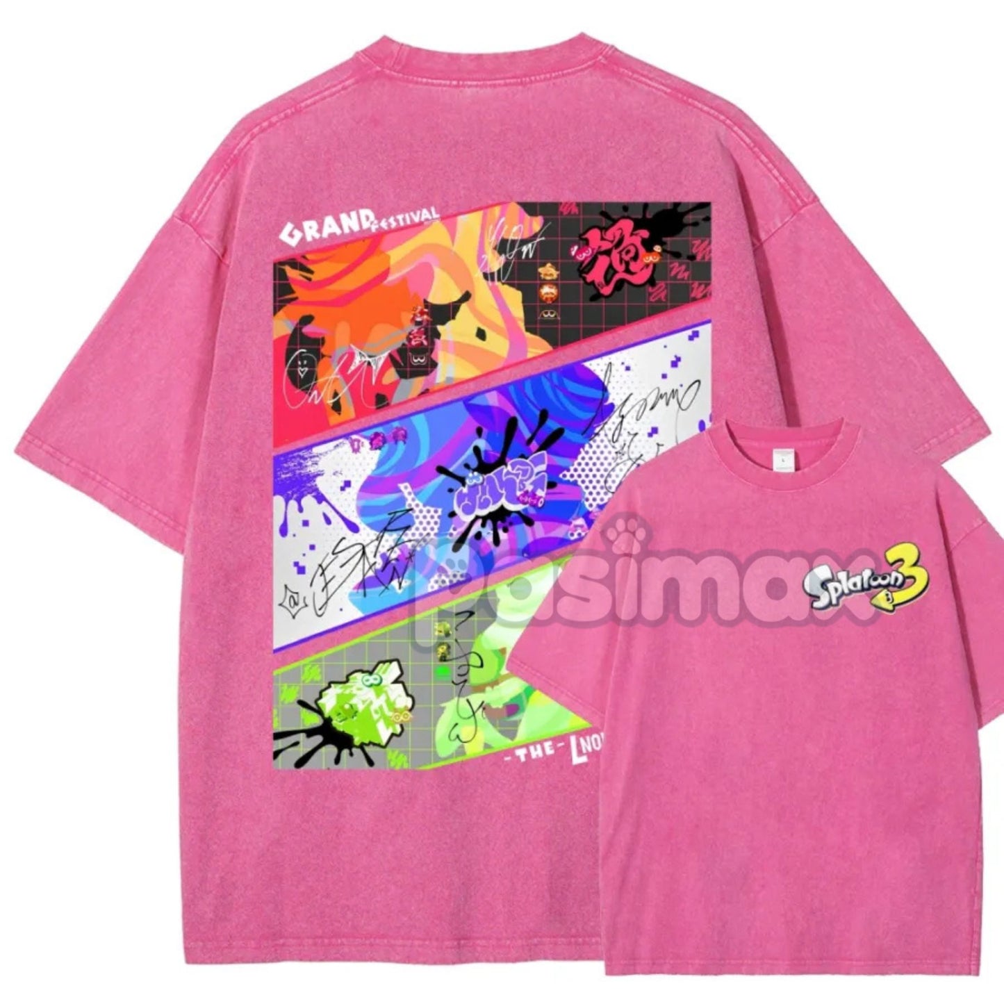 Splatoon 3 Cotton Unisex Round Neck Anime T-Shirt – Casual Graphic Tee