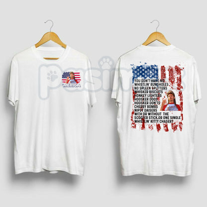 "Joe Dirt" Funny 4th of July T-Shirt – Retro USA Fireworks Graphic Tee, Premium 100% Cotton Cult Classic Movie Shirt, Sarcastic Patriotic Unisex Top, Made in USA
