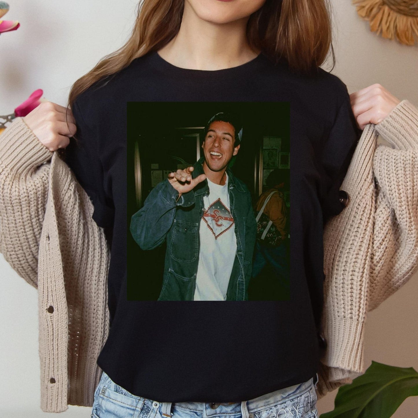 Unisex Vintage Adam Sandler Tee - Funny Actor Graphic T-Shirt, Nostalgic Fan Apparel