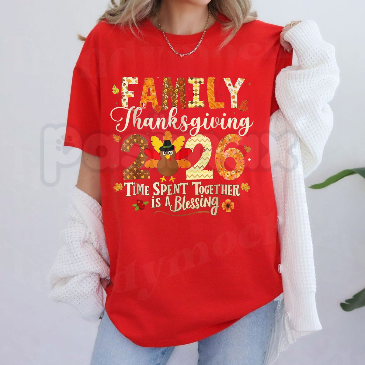 Family Thanksgiving 2026 Thanksgiving Crew Turkey Matching T-Shirt