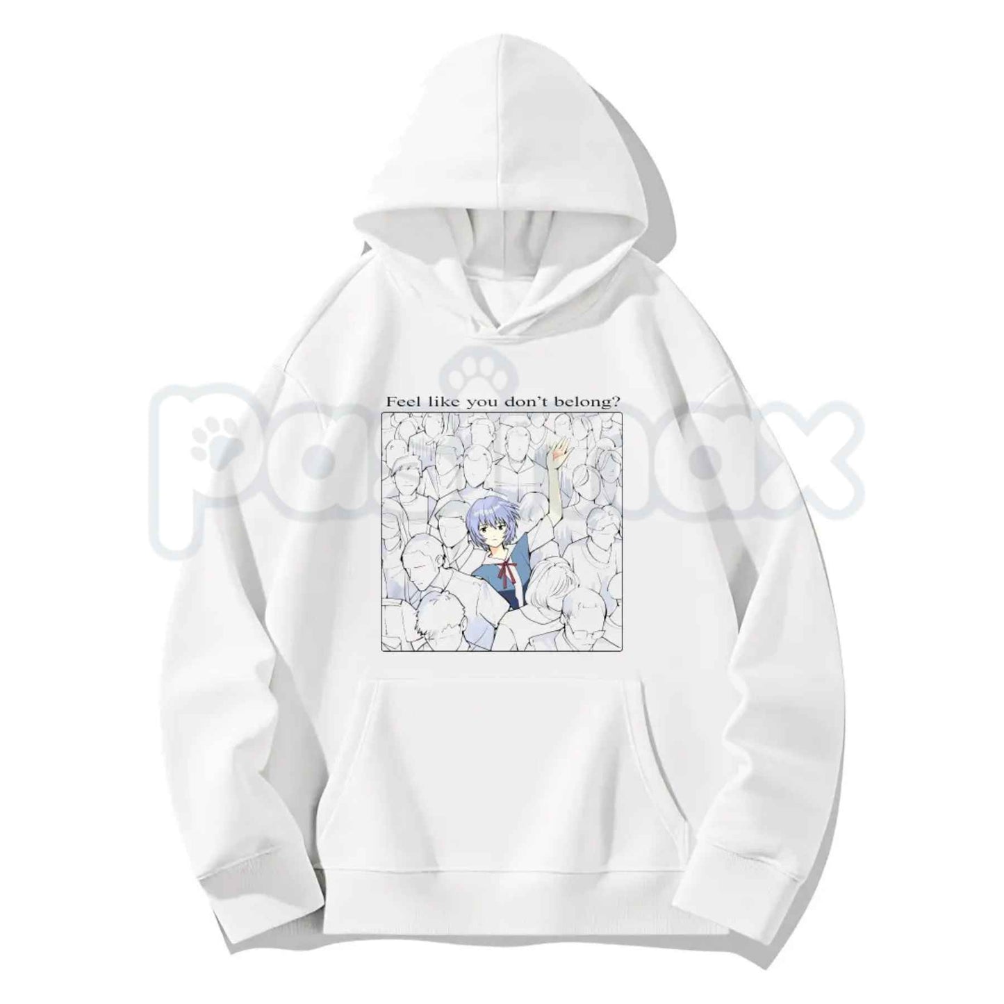Rei Ayanami Shirt – Feel Like You Don’t Belong Anime Graphic Tee, Retro Evangelion Unisex Cotton Streetwear Shirt