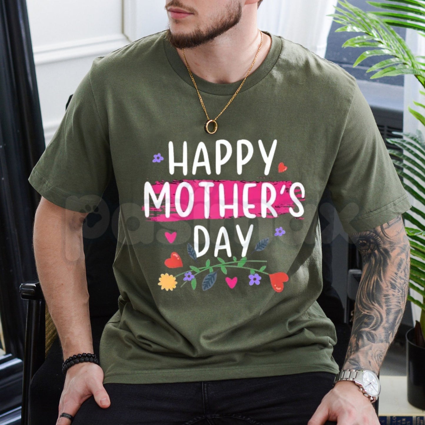 Happy Mother's Day 2025 Keepsake T-Shirt – Special 2025 For Mom Gift Idea Tee, Premium 100% Cotton Floral Celebration Top, Soft Lived-In Heavyweight Best Mom Graphic Shirt, Made in USA